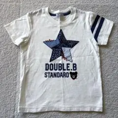 ミキハウスダブルビー110cmTシャツ　刺繍