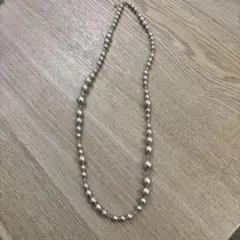 コットンパールホワイト ビーズネックレス