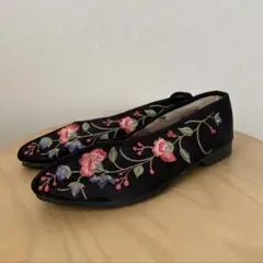 【ヌキテパ購入】花柄刺繍 チャイナシューズのサムネイル
