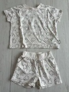 ミッフィー　Tシャツ　半袖　半ズボン　ショートパンツ　セットアップ