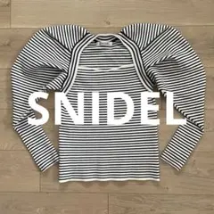 あ*お様 #SNIDEL ストライプ バルーンスリーブ ニット