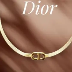 Christian Dior CDロゴ　ネックレス ゴールドカラー　ヴィンテージ
