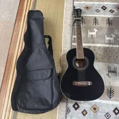 アコースティックギター 黒 ギターケース付き