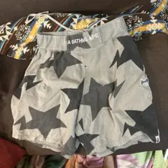 A BATHING APE 星柄ショートパンツ グレー