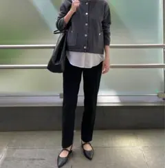 ユニクロ　スマートアンクルマタニティパンツ S ブラック