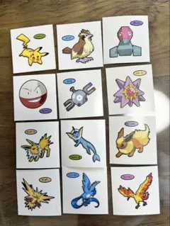 ポケモンパン デコキャラシール　２１７弾　12枚セット