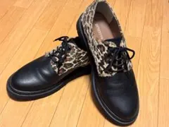 RAGEBLUE レオパード柄　カジュアルシューズ　プレーントゥシューズ