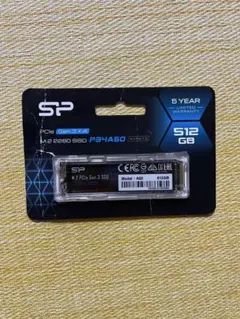 【未使用】SP P34A60 M.2 2280 SSD 512GB NVMe