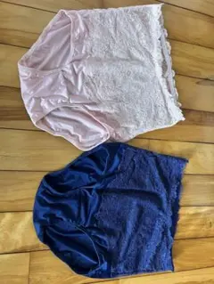 ハイウエストインナー 2色セット ピンク ネイビー