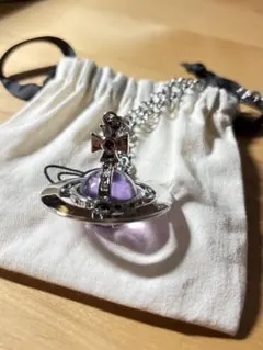 Vivienne Westwood オーブネックレス 紫 パープル