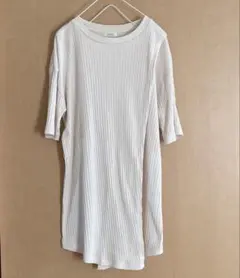 LOWRYS FARM ローリーズファーム　スリット入りリブTシャツ　チュニックのサムネイル