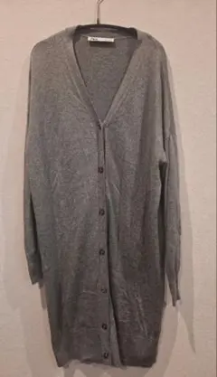 ZARA ザラ グレー ロングカーディガン S