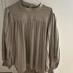 プリーツフレアトップス＆パンツスーツ