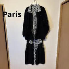 Paris リバーシブル ジャケット＆ベスト　2枚セット　グレー＆ブラックのサムネイル