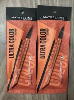 MAYBELLINE メイベリン ウルトラカラー アイライナー 2本セット 新品のサムネイル