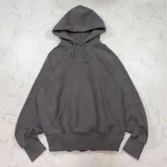 GU ヘビーウェイト スウェットパーカー S グレー フェード