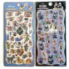 【正規品】プチドロップステッカー　ディズニー　クラシック　ヴィランズ　2枚セット
