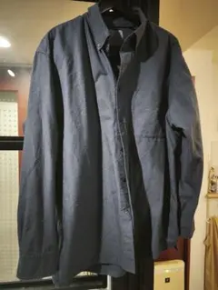 ユニクロ オックスフォードオーバーサイズシャツ 紺色