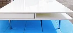 IKEA トフテリード ローテーブル 引き出し付 ホワイト 95×95×31㎝のサムネイル