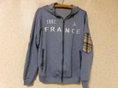 102947 ルコックスポルティフゴルフ　フルジップパーカー　紺　サイズL