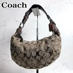 coach one shoulder small hobo signature