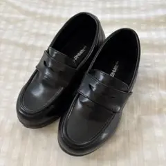 coco dreams 黒 ローファー 18.0cm