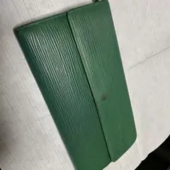 louis vuitton エピ　グリーン　長財布①