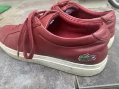 Lacoste レザー スニーカー レッドのサムネイル