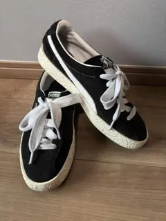 PUMA スエード ブラック ホワイト スニーカー
