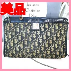 【美品】トロッター柄ChristianDiorディオール2wayショルダーバッグ