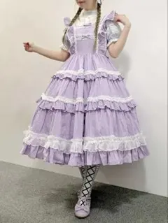 新品タグ付き】【定価以下】CandyシャーリングリボンJSK（ギンガム柄