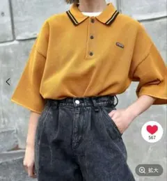 超軽量襟ラインニットポロのサムネイル