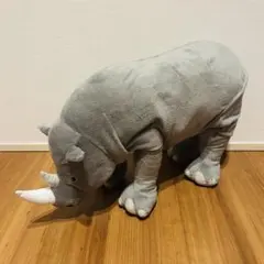 IKEA イケア　JUNGELSKOG サイ　グレー　ぬいぐるみのサムネイル
