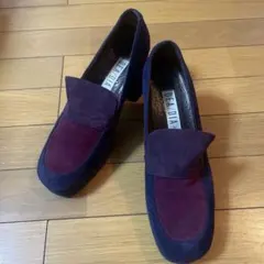 ダイアナ　チャンキーヒール　紫