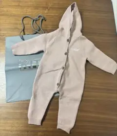 KITH ボタンアップニットフーディーロンパース