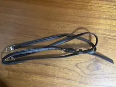 【お値下げ】ajew スマホ　ストラップ　レザー　ブラック