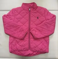 ポロラルフローレン キルティングジャケット 濃ピンク 110