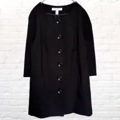 フォーエバー21 ノーカラー コート ブラック　シンプル　綺麗め　上品　羽織りのサムネイル