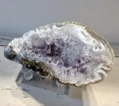 メキシコアゲート ファントムアメジスト 共生 ジオード 原石 晶洞 瑪瑙 天然石