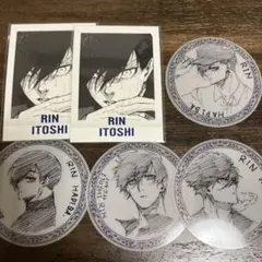 ブルロ　原画展グッズ　糸師凛　カード5種(6枚セット)