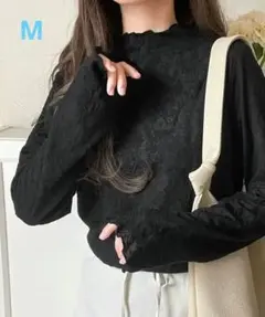 クラシカルエルフ　花柄レースメロウトップス長袖