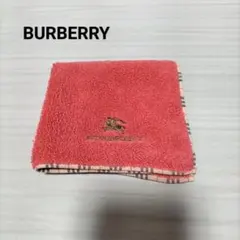 BURBERRYバーバリー ピンク×ノバチェック タオルハンカチ
