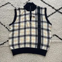 MUNSINGWEAR チェック柄 ジップアップベストのサムネイル