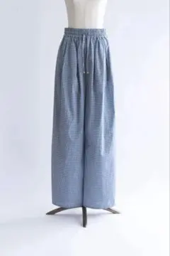 EN NEUME エンノイム　Airy Check Tuck Pants
