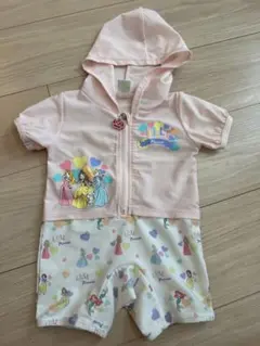 ベビー水着　ディズニープリンセス　80cm