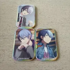 プロセカ　スクエア缶バッジ　青柳冬弥　3点