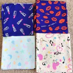 ポップ で 可愛い カットクロス 4枚 セット まとめて