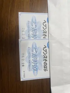 ヘブンスそのはら　ご招待券 2枚セット 有効期限2026年2月28日