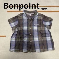 Bonpoint　ボンポワンチェク半袖シャツ
