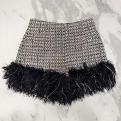 Lily Brown キラキラ ツイード ショートパンツ （ブラック） 1サイズのサムネイル